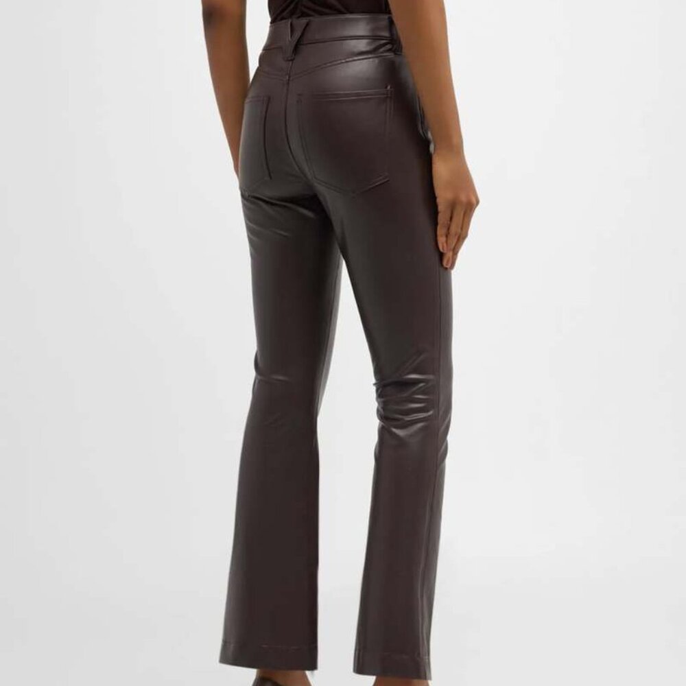 Veronica Beard Carson High-Rise Ankle Flare Dark Chocolate Pants NWT 27 - Picture 4 of 7